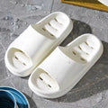 Bathroom non-slip sandals for men, couple summer home bathroom couple cut out leaky slippers for women