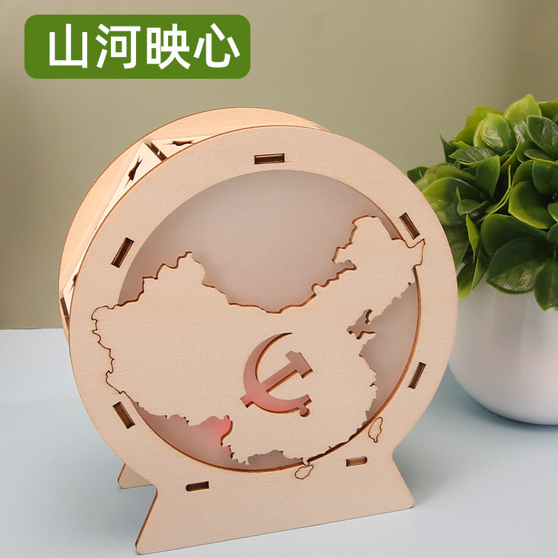 Voice-activated night light intelligent induction street light technology small production student puzzle maker handmade materials scientific experiment new