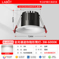 Led mini downlight, recessed, cutout 5cm/6cm (50/55/60/65mm), for living room ceiling, home use