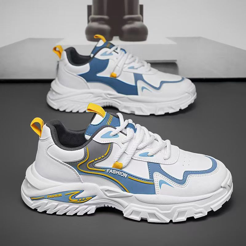 Men's sneakers: 2025 spring new arrivals - chunky sole, non-slip, casual, versatile, trendy student shoes, running shoes for men