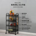 Kitchen storage rack, movablefor home, small trolley, floor-standing multi-layer vegetable basket, vegetable basket, toy storage artifact