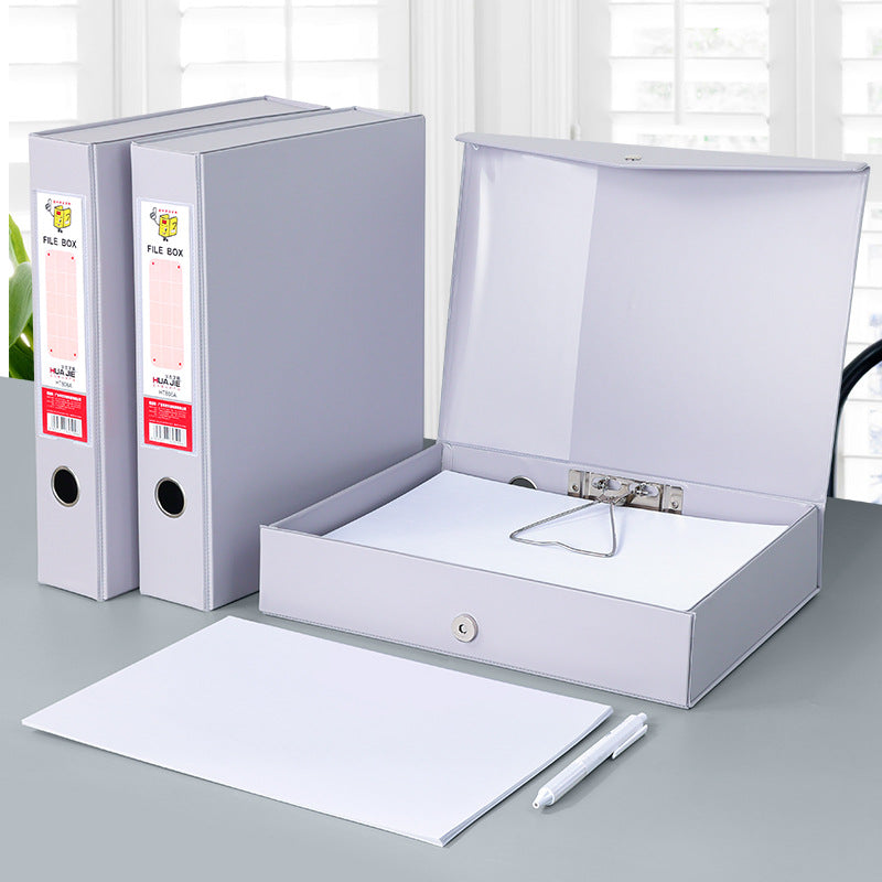 Folder, file box, file box, thickened PVC magnetic buckle, personnel accounting voucher, document storage box