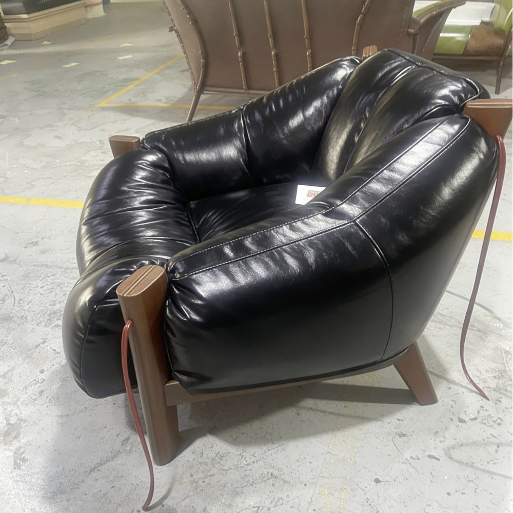 Nordic single sofa chair light luxury retro designer casual chair living room bedroom chair sofa lazy