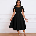 D498  new arrivalfashionelegant socialite banquet party large swing dress cloak exportdress