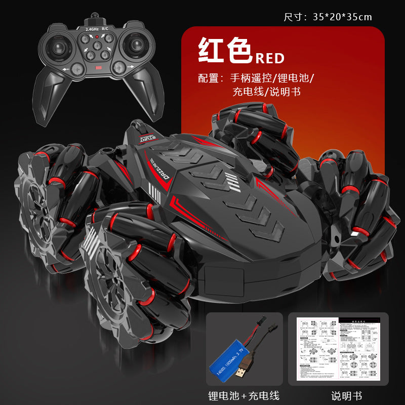 children's remote control toy car double-sided spray car drift car gesture sensor four-wheel drive off-road vehicle lighting wholesale