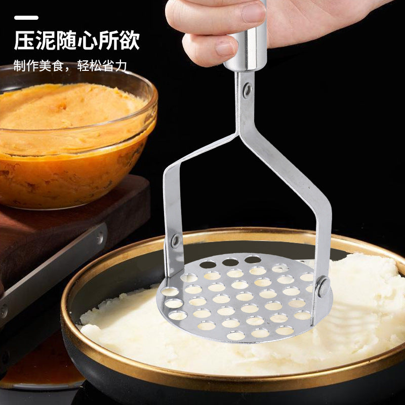 stainless steel mashed potato press manual mashed potato tool garlic press potato press kitchen food supplement gadget
