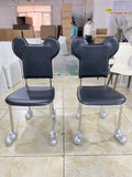 Mickey mouse cartoon chair makeup stool - home backrest vanity chair for girls' bedroom dressing table - mid-century designer style