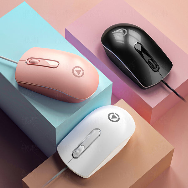 Silver Condor G9 office game wired mouse, pink weighted laptop accessories  wholesale