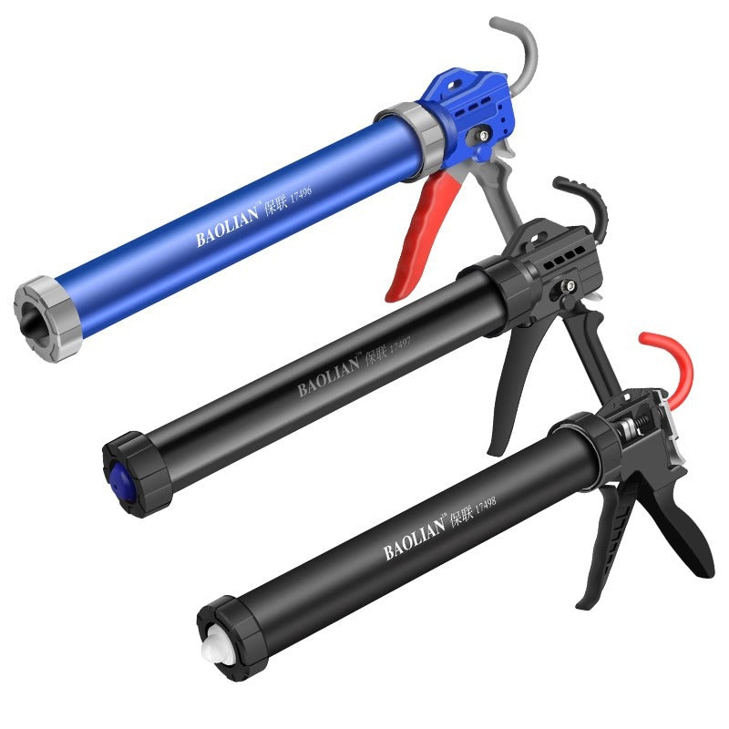 Baolian glass glue gun labor-saving structural glue special glue artifact bearing sealing decoration beauty soft rubber accessories