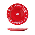Minimalist chic premium gift: red ceramic plate - perfect housewarming present, cross-border bestseller, rose plate
