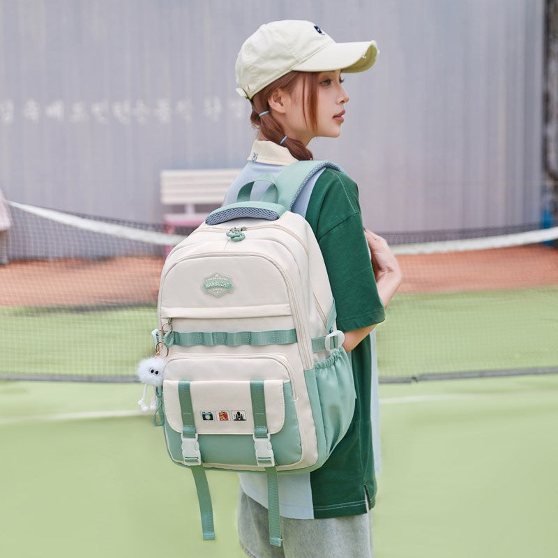 New Trend Junior High School High School Student School Bag High Value Large Capacity Backpack Fashion Casual Durable Backpack