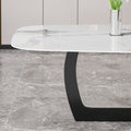 Direct from the source: italian minimalist rock slab dining table - glossy, modern, and minimalist design for large families