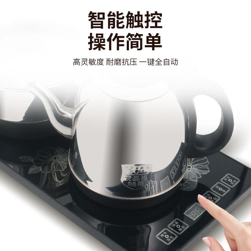 Fully automatic water kettle for homeelectric water kettle bottom water bubble boiling self-priming water pumping tea set suit electric tea stove