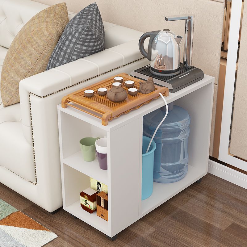 Casualmovable small coffee table tea table tea table for home small table bucket storage rack living room side table kung fu tea table
