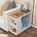 Casualmovable small coffee table tea table tea table for home small table bucket storage rack living room side table kung fu tea table
