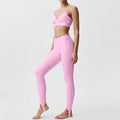 new arrival yoga clothes high waist hip lift tummy control slimming look sling beautiful back running sports intimates bra suit for women
