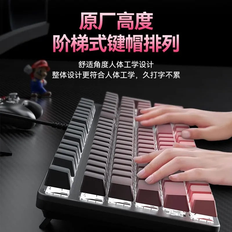 Viewsonic ku520pro true mechanical keyboard - gaming, blue switch, full n-key rollover, rgb gradient
