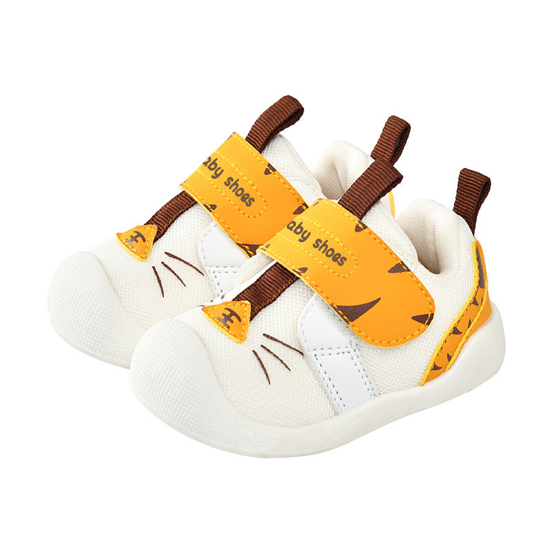 Toddler shoes for boys, spring and autumn infant shoes, soft sole functional mesh shoes, baby shoes for boys aged 1-3 years