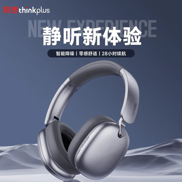 Thinkplus TH60 wireless bluetooth headset active noise reduction high sound quality e-sports audio recognition long battery life