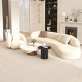 French cream style casual sofa designer cashmere living room lazy sofa chair hotel b&b hotel coffee table