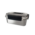 304 stainless steel food storage container - food grade refrigerator organizer, sealed lidded square & rectangular bins