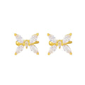 14k real gold mini exquisite zircon small butterfly ear clip without piercing 2025new arrivalpopular fairy ear clip for women