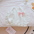 Lace sleeve bow