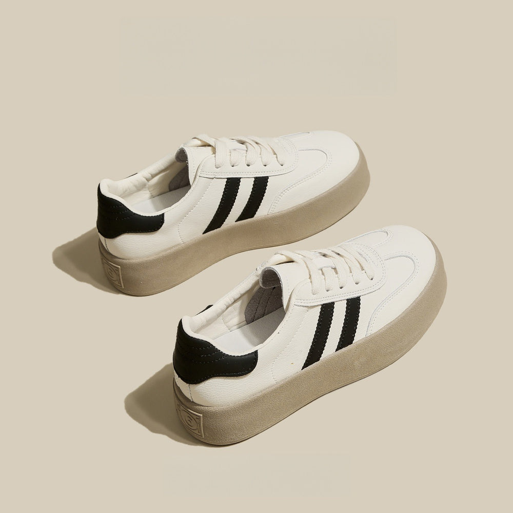 Best selling german training shoes breathable thick sole white women's shoes 2025autumnew arrivaleasiest for match women's casual sports board shoes