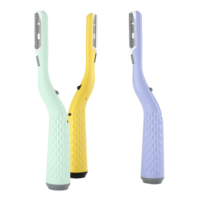 New arrival: rechargeable light-up eyebrow razor - stylish stainless steel eyebrow shaper & trimmer with cutting-edge blade technology, direct from the factory