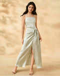 hot-selling youth dress, slimming and figure-flattering camisole dress, strapless romantic mature dress, in-stock