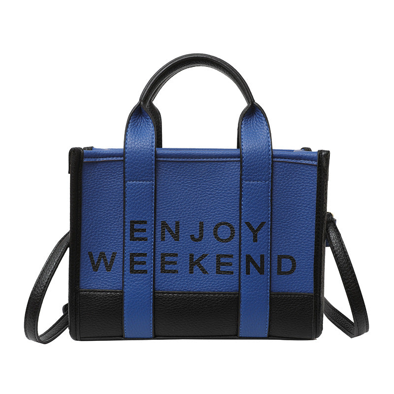 export tote bag lychee pattern women's satchel bag classy fashionprintingletter shoulder crossbody bag