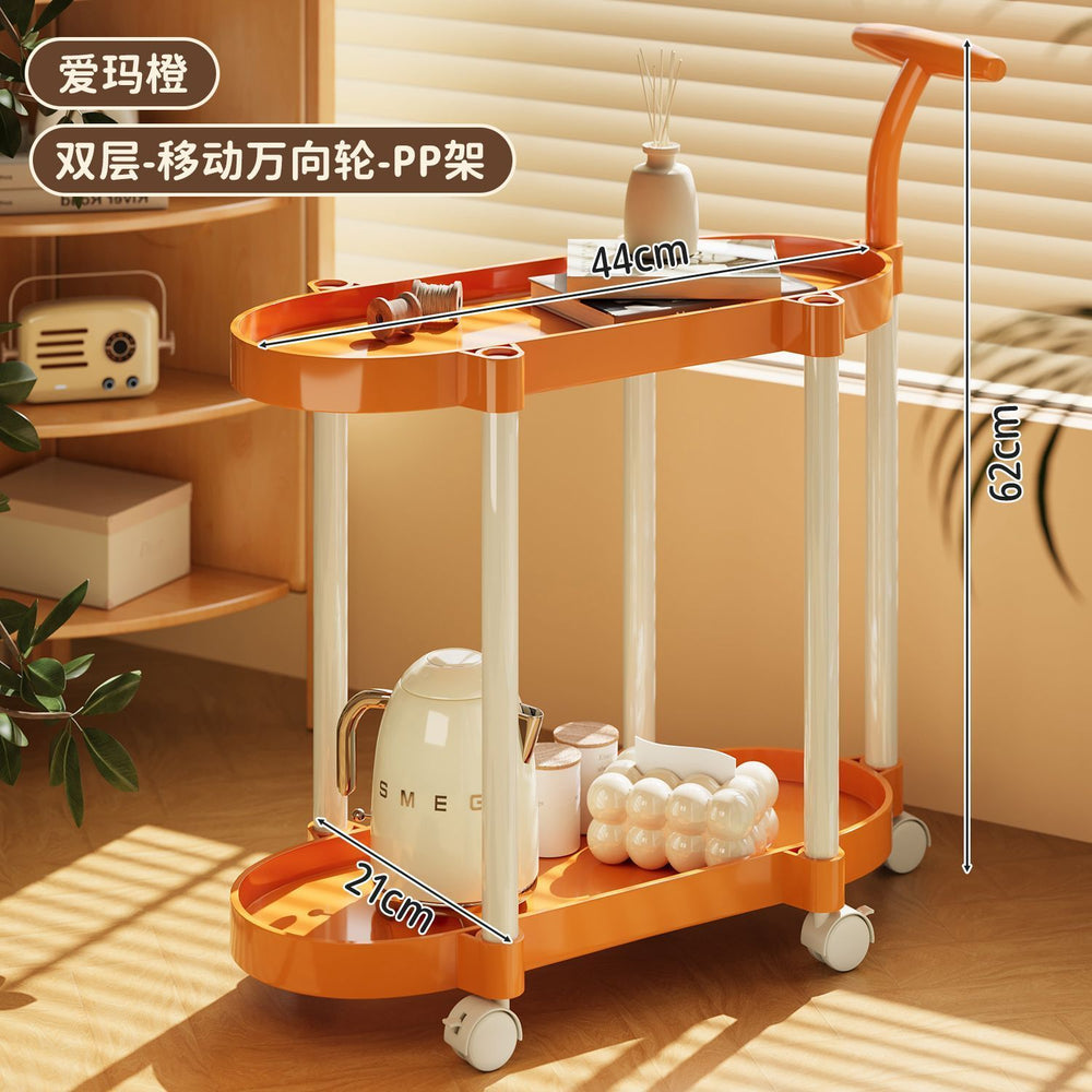 Mobile kitchen cart, simple side table, household living room side table, corner table, bathroom shelf, small trolley