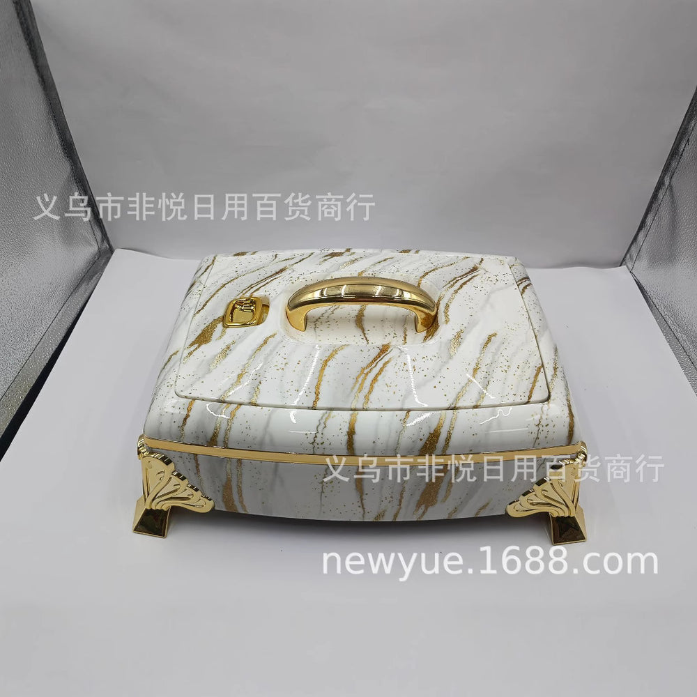 hot-selling square thermal insulation bucket factory direct sales stainless steel crisper box crisper lunch box 8945-8955-8965