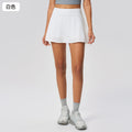 Summer fake two-piece sports skirt for women to cover crotch slimming look lined tennis skirt ice-like quick-drying yoga skirt d25010