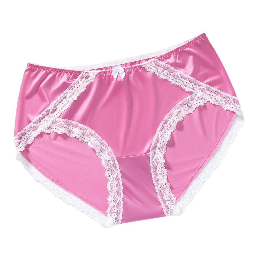 European and american hot-selling satin sexy lace plus size panties women's bow french comfort  women's underwear
