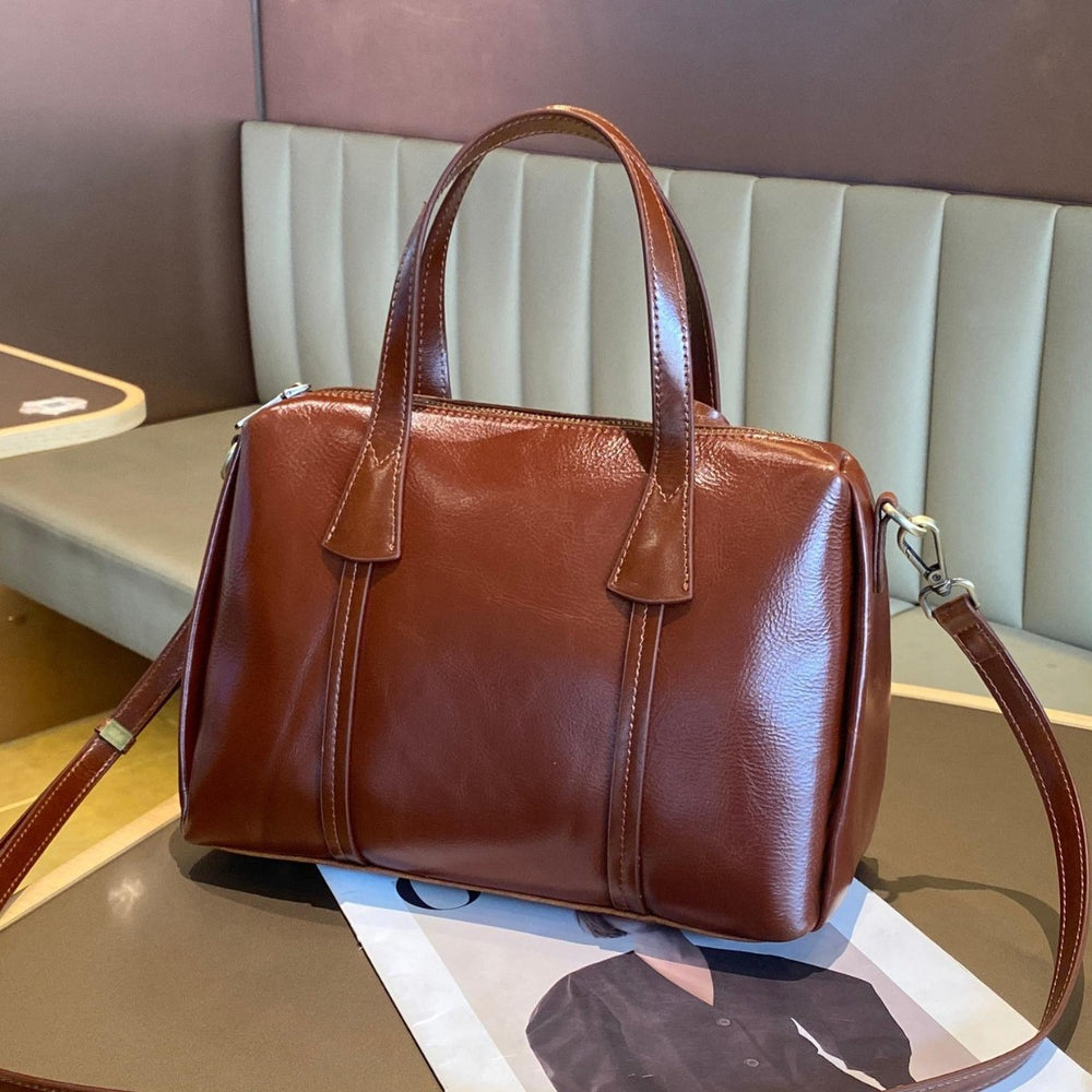 Top-grain leather 2025 new arrival shoulder bag classy work work clothing bag genuine leather women's crossbody satchel bag