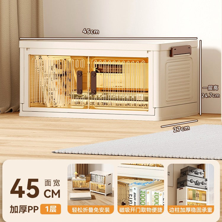 Book storage box Foldable box Storage cabinet Classroom student book storage box Transparent sorting storage box