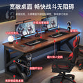 Computer desk desktop double desk bedroom simple office desk internet cafe gaming desk and chair suit carbon fiber e-sports desk