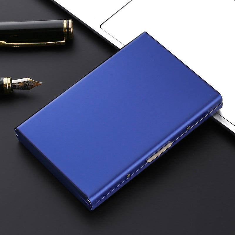 Metal anti-theft brush anti-degaussing card bag Large capacity multi-card position business card bag Card bag Shielded NFC card box Card holder