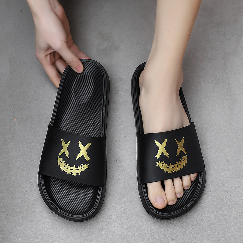 跨境男士拖鞋夏季踩屎感47码外穿一字拖外贸运动沙滩拖鞋一件批发