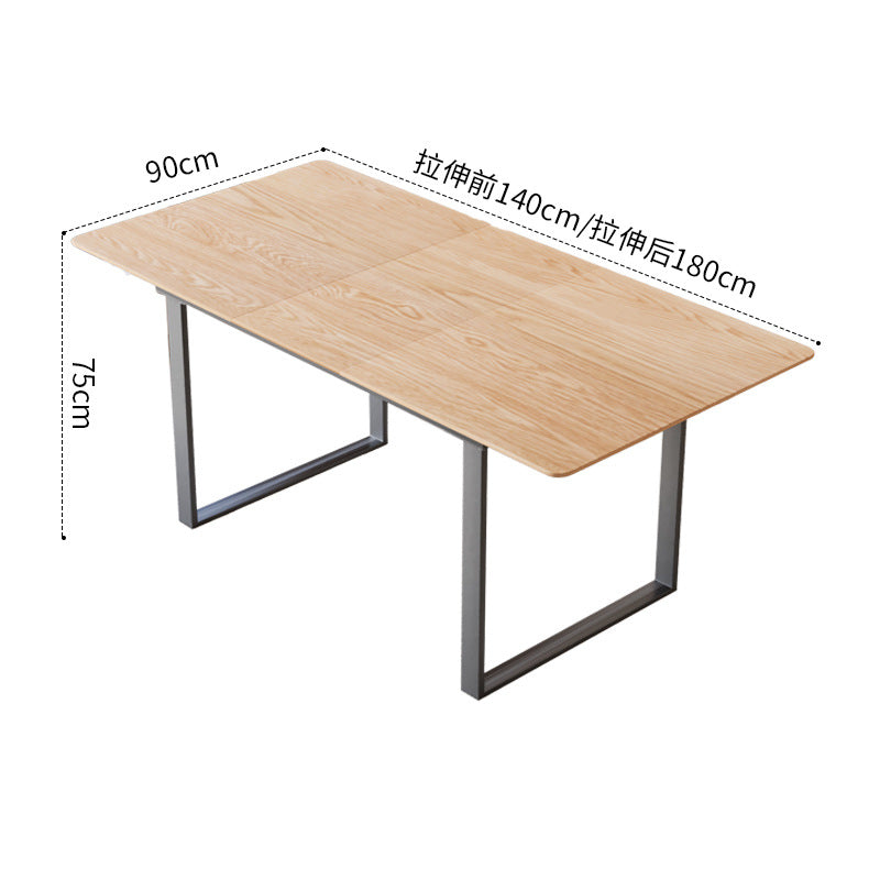 Simple dining table stretchable dining table rectangular dining table manufacturer wholesale personalized small apartment multifunctional dining table