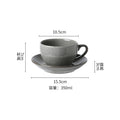 Kiln-turned coffee cup suit mug retro office water cup japanese breakfast cup good-looking ceramic tea cup
