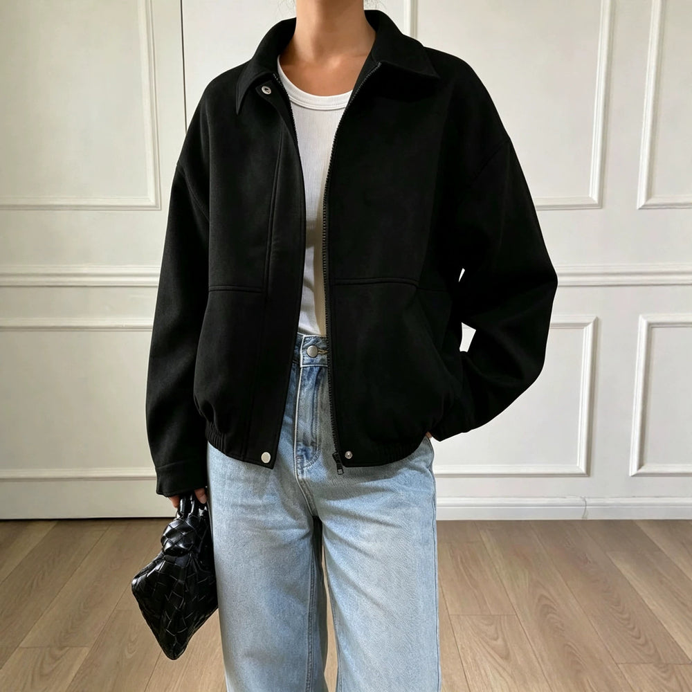 cross-border fashion women's outerwear: new spring/autumn retro high-end casual versatile jacket top