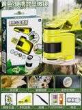 Yellow [mini portable microscope] gift box + specimen