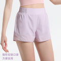 European and american new arrival loose quick-dry athletic shorts women's summer outerwear 3/4 length running cycling double-layer shorts wholesale