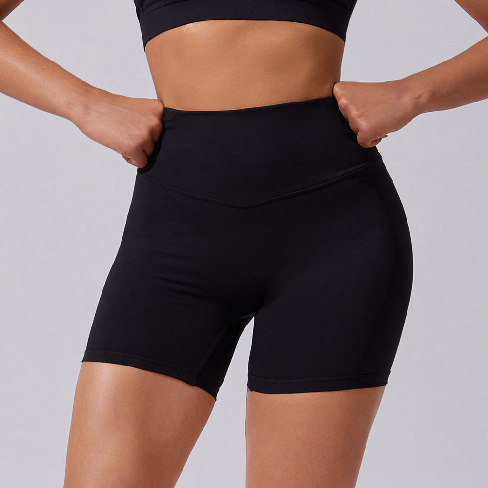 new cloud-feel yoga shorts: high-waisted, butt-lifting, compression leggings - stretchy, breathable, perfect for running and fitness