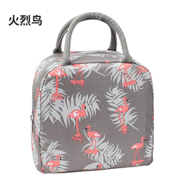 Customized lunch box waterproof portable thermal insulation bag aluminum foil large-capacity lunch box office workers storage with rice bento bag custom