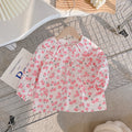 new arrival: 100% cotton girls' blouse - spring/autumn long sleeve, peter pan collar, sweet & korean style baby shirt