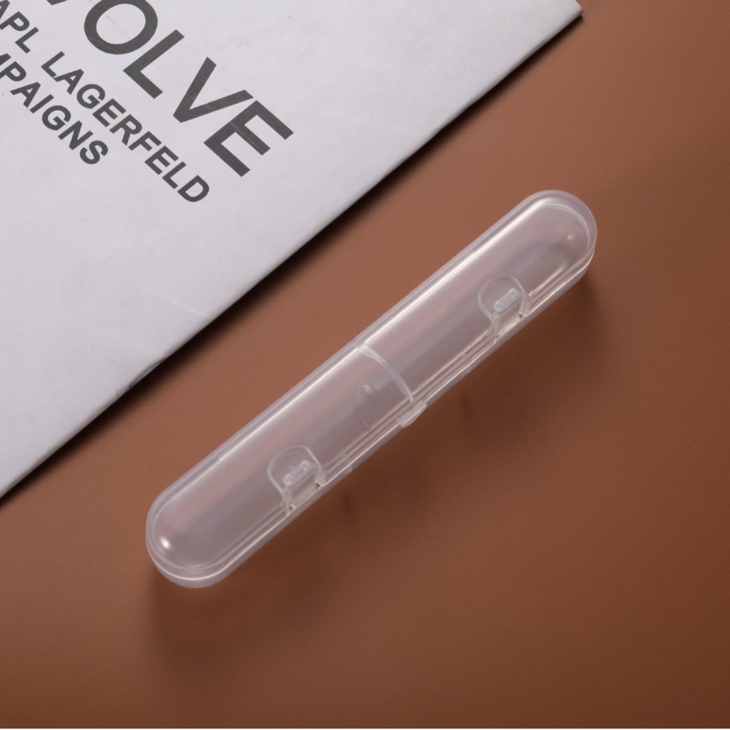 Factory direct sales baby spoon storage box, silicone spoon high-transparency PP plastic box, single spoon packaging box.