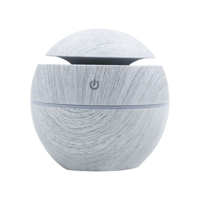 Wood grain round spray mushroom humidifier silent usb air aromatherapy machine mini vase wood grain humidifier